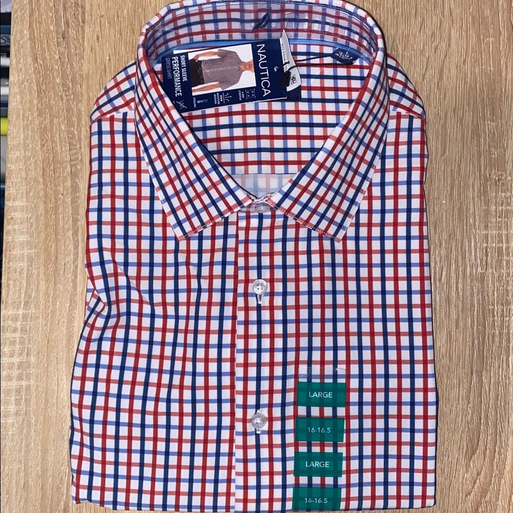 Nautica Multicolor Checkered Shirt NWT
